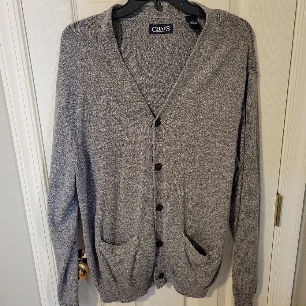 Chaps Cardigan Button Up Sweater